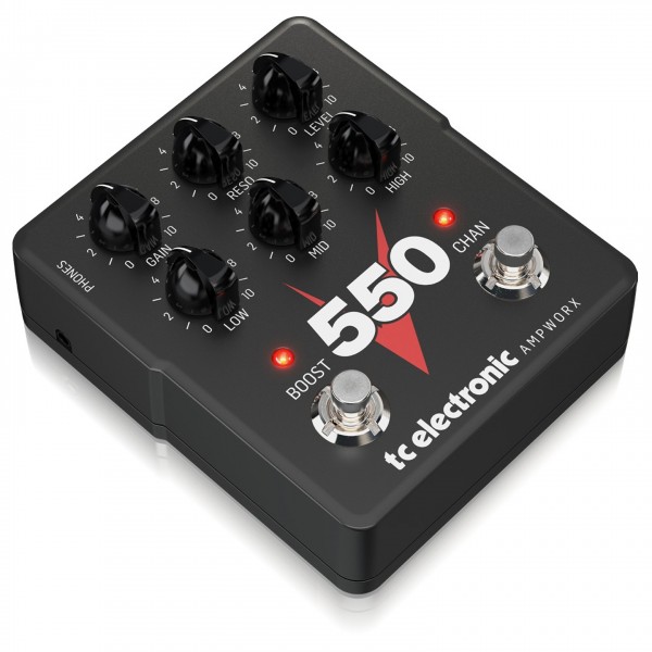 TC Electronic V550 Pre-Amp - Angled, Left