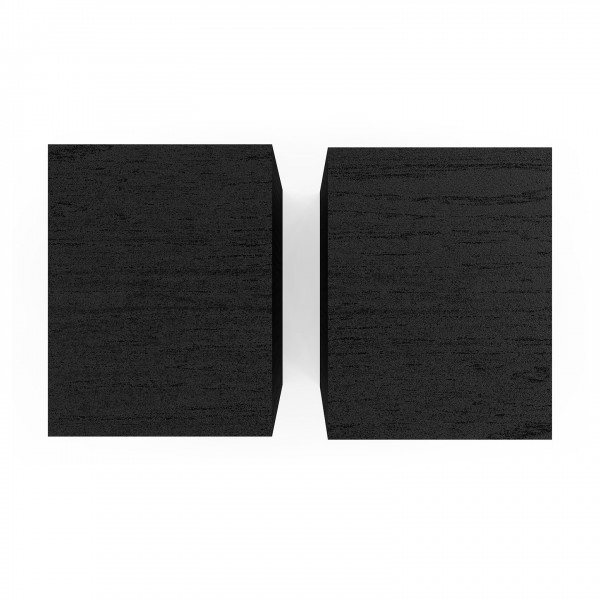 Klipsch R-40PM Reference Powered Bookshelf Speakers (Pair), Black - top