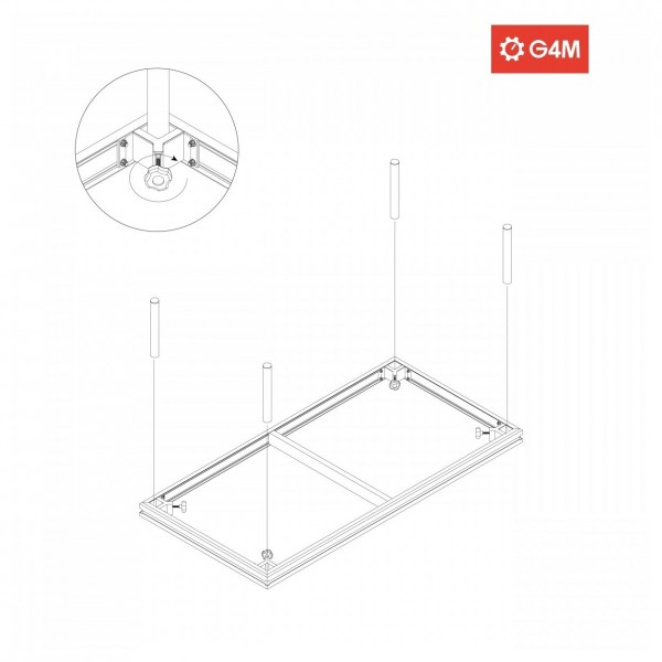 G4M Pro Stage 2m x 4m, 40cm