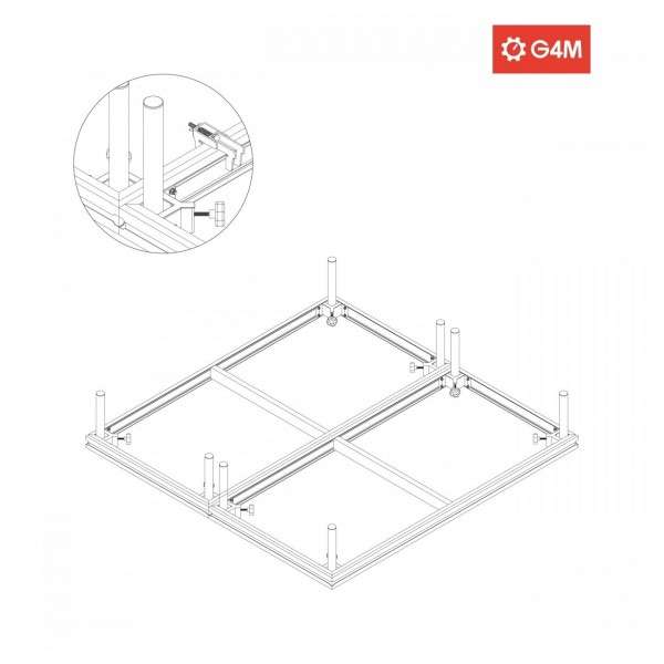 G4M Pro Stage 2m x 2m, 60cm