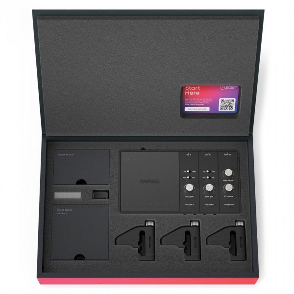 Evans Hybrid Sensory Percussion Sound System - Box Open