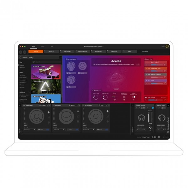 Evans Hybrid Sensory Percussion Sound System - Software Example 1
