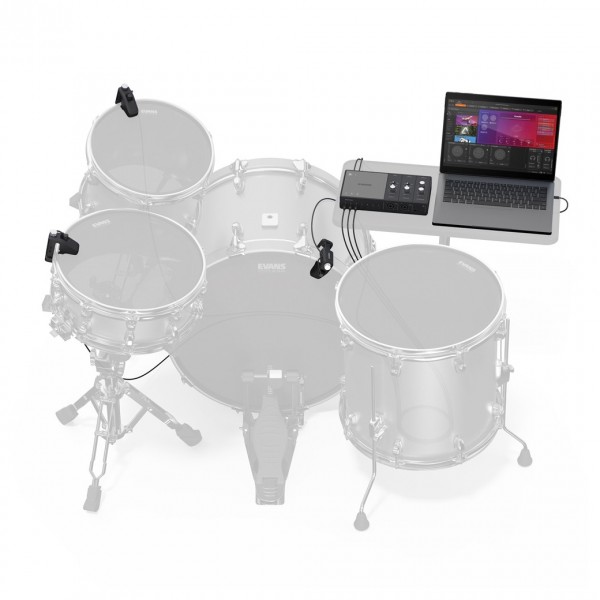 Evans Hybrid Sensory Percussion Sound System - Full Bundle Mounted Example