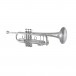 Bach Stradivarius 190S37 Trumpet, Silver Angle