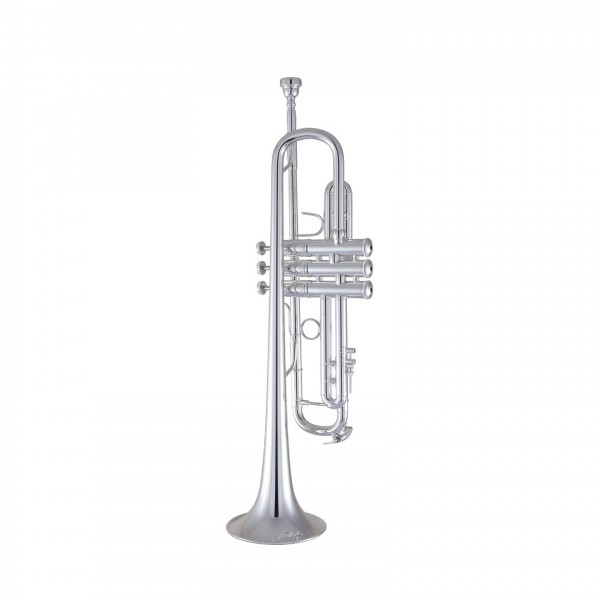 Bach Stradivarius 180S43R Trumpet, Silver Plated, Reverse Leadpipe Side