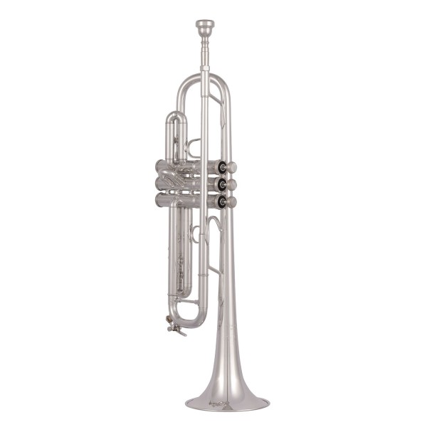 Bach Stradivarius 180S43R Trumpet, Reverse Leadpipe, Silver Plated 5