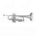 Bach Stradivarius 180S37 Trumpet, Silver Front