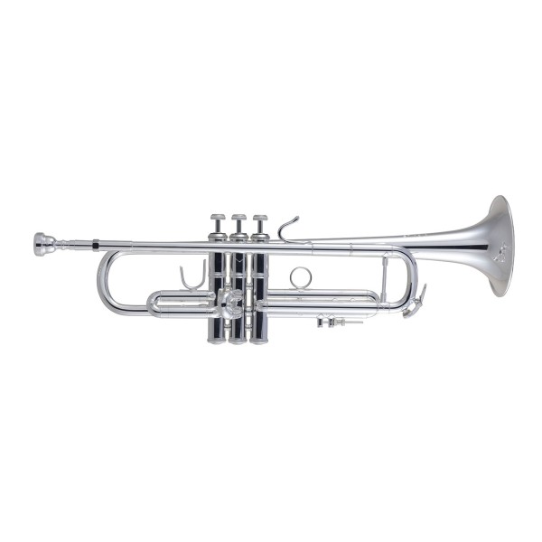 Bach Stradivarius 180S37R Trumpet, Reverse Leadpipe, Silver Plated 1
