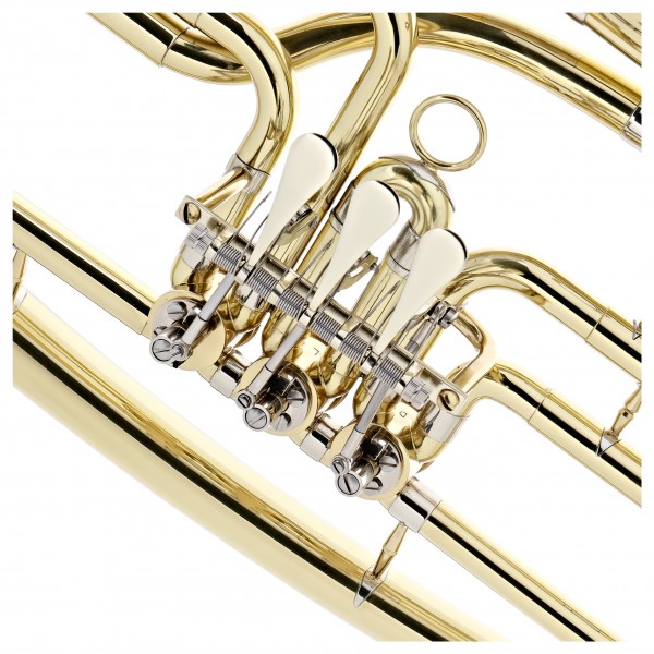 Rotary Valve Bb Student Baritone Horn by Gear4music, Gold