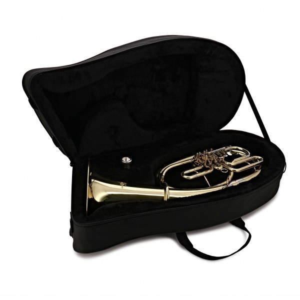 Rotary Valve Bb Student Baritone Horn by Gear4music, Gold