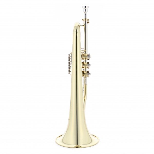 Rotary Valve Bb Student Flugel Horn by Gear4music, Gold