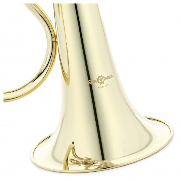 Rotary Valve Bb Student Flugel Horn by Gear4music, Gold