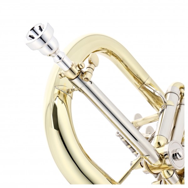 Rotary Valve Bb Student Flugel Horn by Gear4music, Gold