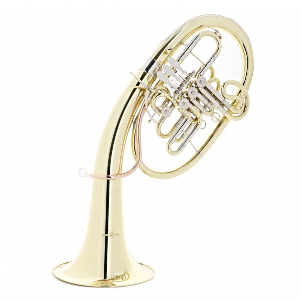 Rotary Valve F/Bb Student Wagner Horn by Gear4music, Gold