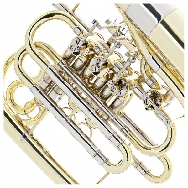 Rotary Valve F/Bb Student Wagner Horn by Gear4music, Gold