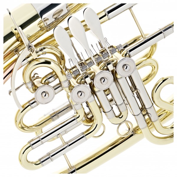 Rotary Valve F/Bb Student Wagner Horn by Gear4music, Gold