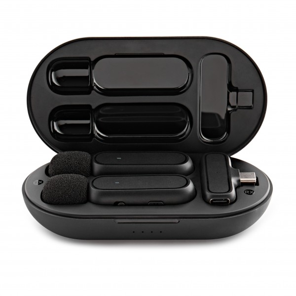 SubZero Dual Wireless Lav Mic with USB-C and Lightning Connections