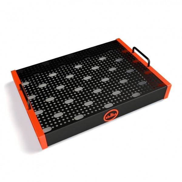 Temple Audio DUO 17 Pedalboard, Temple Red - rear
