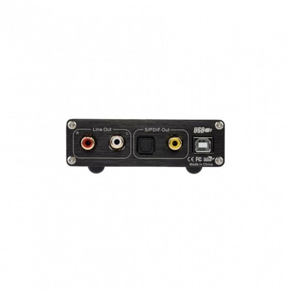 Topping D10S Desktop DAC, Black Rear View