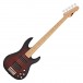 ESP LTD Surveyor-415 Quilted Maple 5-String Bass, Dark Brown Sunburst