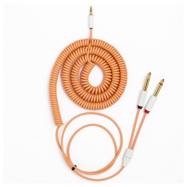 MyVolts Candycords Cuckoo 3.5mm to 2 x 6.5mm Cable - 155cm, Sunset - Main