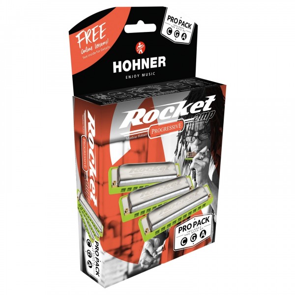 Hohner Rocket Amp Pro Pack (C-, G-, A-major)