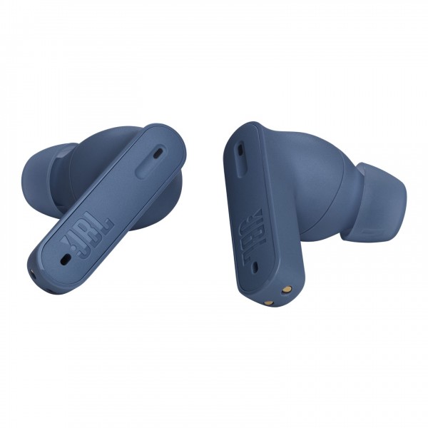 JBL Tune Beam True Wireless Noise Cancelling Earbuds, Blue Side View