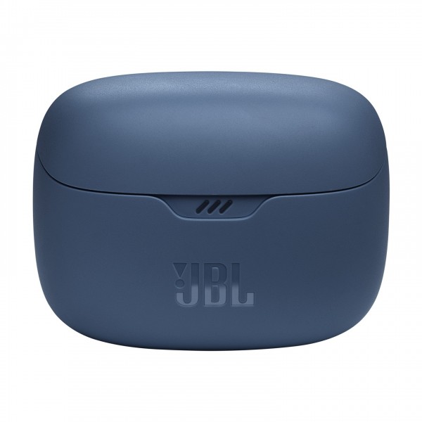 JBL Tune Beam True Wireless Noise Cancelling Earbuds, Blue Closed Case View