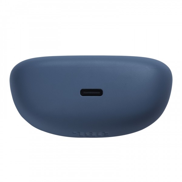JBL Tune Beam True Wireless Noise Cancelling Earbuds, Blue Back Low Case View