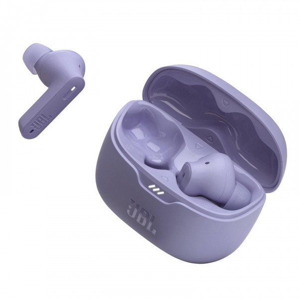 JBL Tune Beam True Wireless Noise Cancelling Earbuds, Purple Case View 3