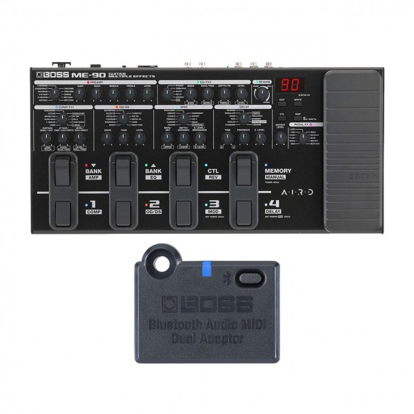 Boss ME-90 Guitar Multi Effects Unit with Bluetooth Adaptor