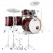 Pearl Decade Arce 22'' 6pc Drum Kit w/Hardware, Gloss Deep Red Burst