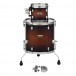 Pearl Decade Maple 8'' & 14'' Add-on Pack, Satin Brown Burst