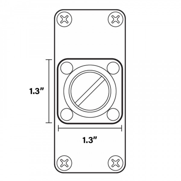 Temple Audio TQR-S Quick Release Plate, Small - tech diagram