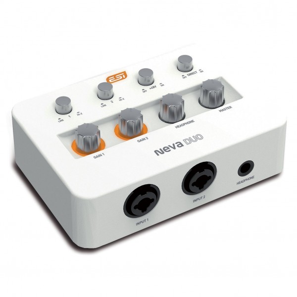 ESI Neva Duo USB Audio Interface - Angled