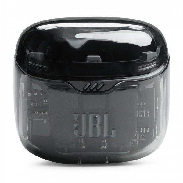 JBL Tune Flex Ghost Edition Noise Cancelling Earbuds, Black Gloss Case View