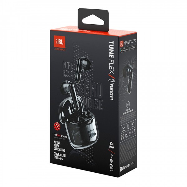 JBL TUNE FLEX GHOSTワイヤレスイヤフォン 新品 JBL Tune Flex Ghost Edition, True wireless Noise Cancelling