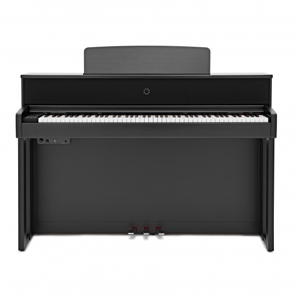 G4M High Top Upright Piano, Black, with Stool