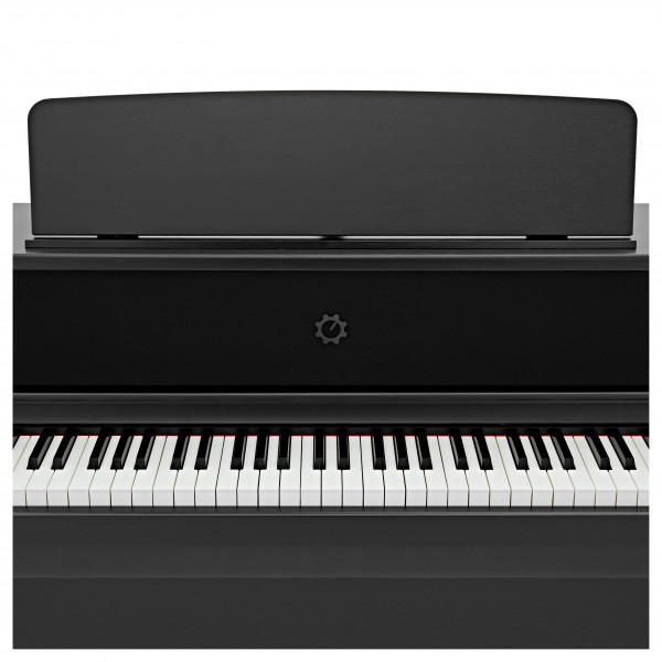 G4M High Top Upright Piano, Black, with Stool