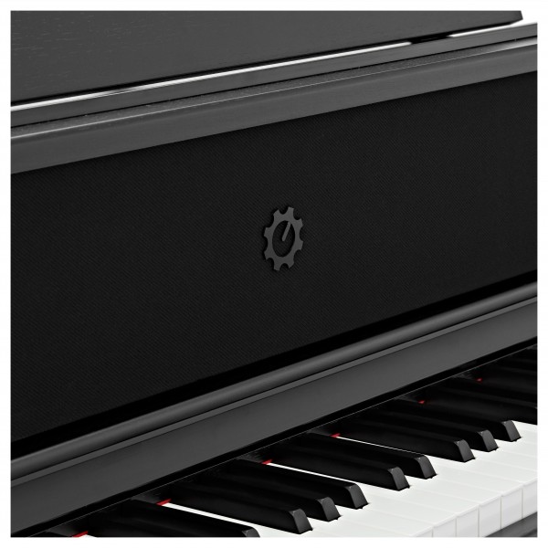 G4M High Top Upright Piano, Black, with Stool