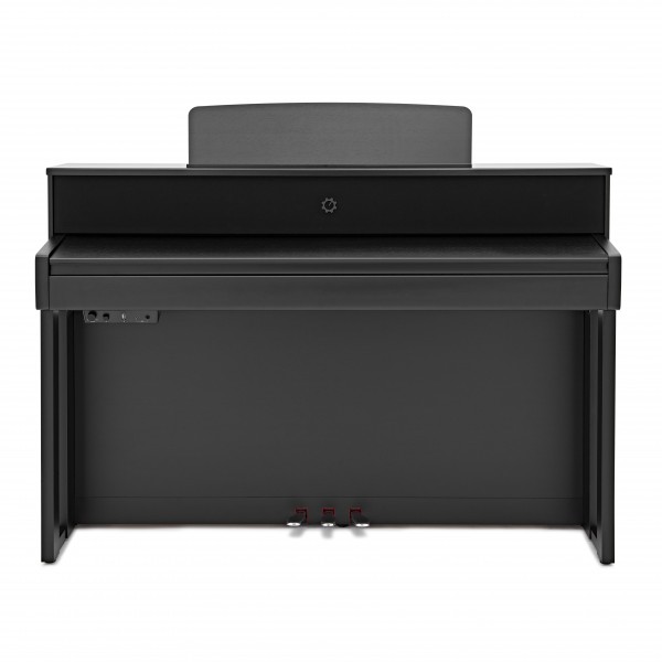 G4M High Top Upright Piano, Black, with Stool