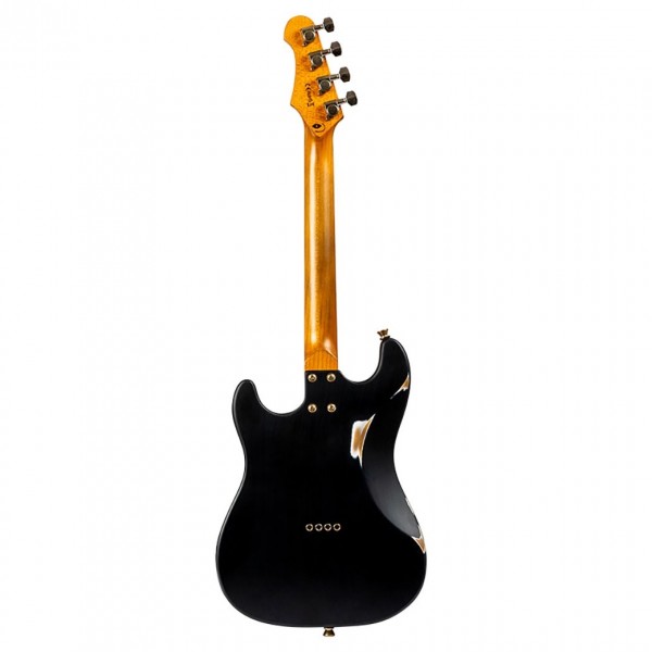 Flight Pathfinder Tenor Electric Ukulele, Black Relic - Back