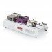 Gator GPB-LAK-WH Small Pedal Board with Carry Bag, White - Rear, with Pedals