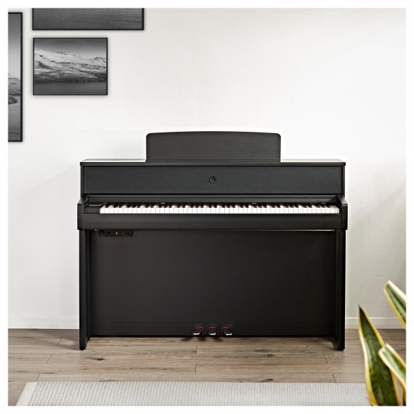 G4M High Top Upright Piano, Black