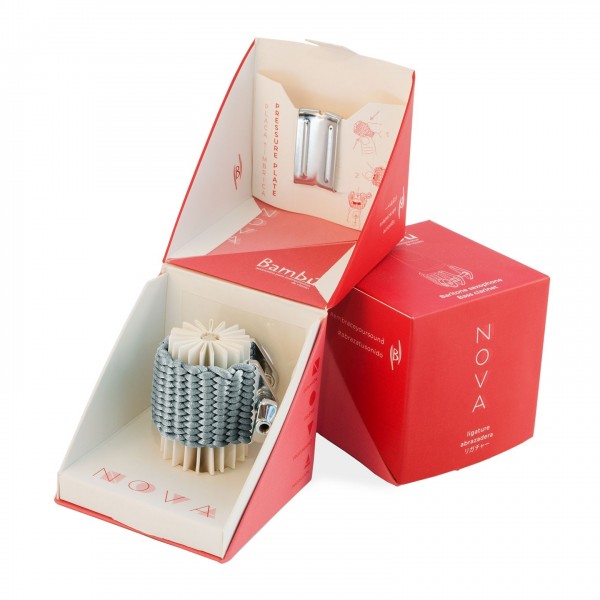 Bambu Nova Ligature Baritone Sax and Bass Silver at Gear4music