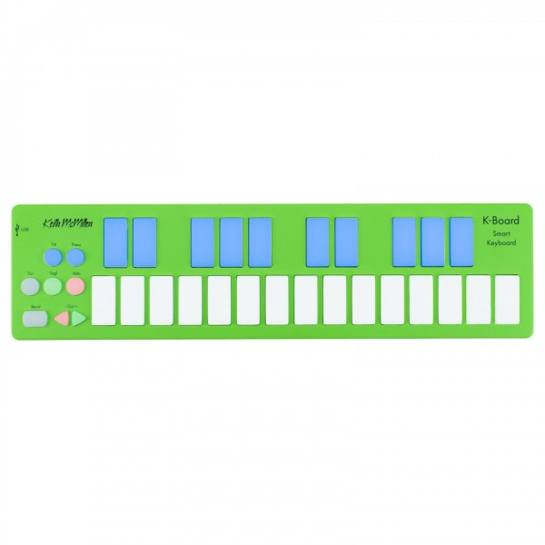 Keith McMillen K-Board C MPE MIDI Controller, Lime - Top