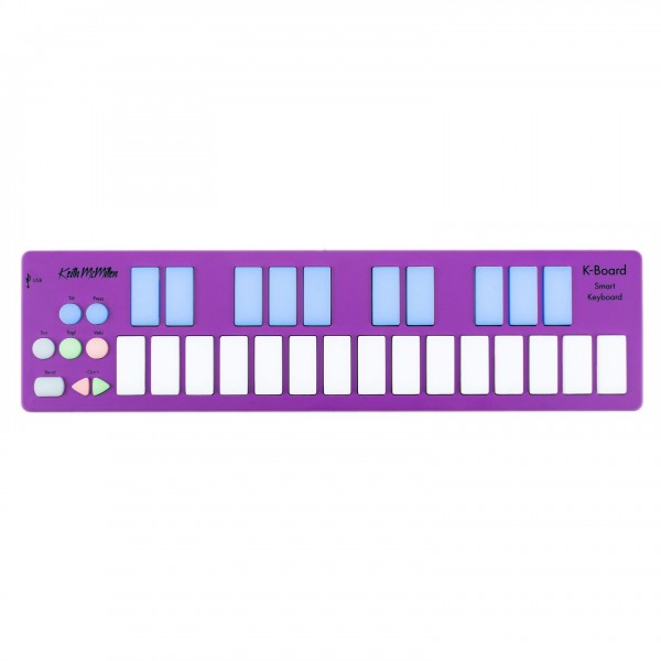 Keith McMillen K-Board C MPE MIDI Controller, Orchid - Top