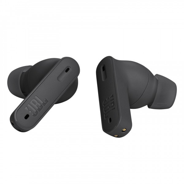 JBL Tune Beam True Wireless Noise Cancelling Earbuds, Black Back View 2