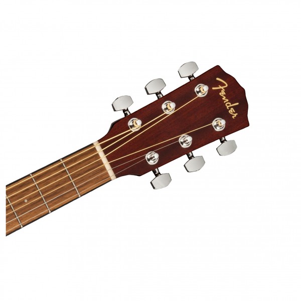 Fender CC-60S All-Mahogany Concert, Walnut Fingerboard, Natural - Headstock Front
