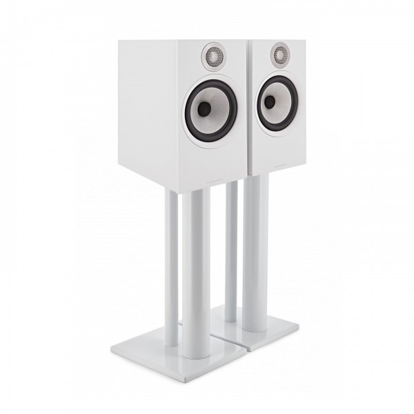 DISC Bowers & Wilkins 606 S2 Speaker Pair with Stands, White at AV.com